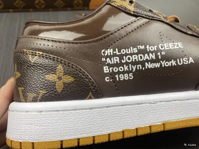 Cheap TBK OW Jordan AJ1 Off-Louis 1 LOW x Air 0623